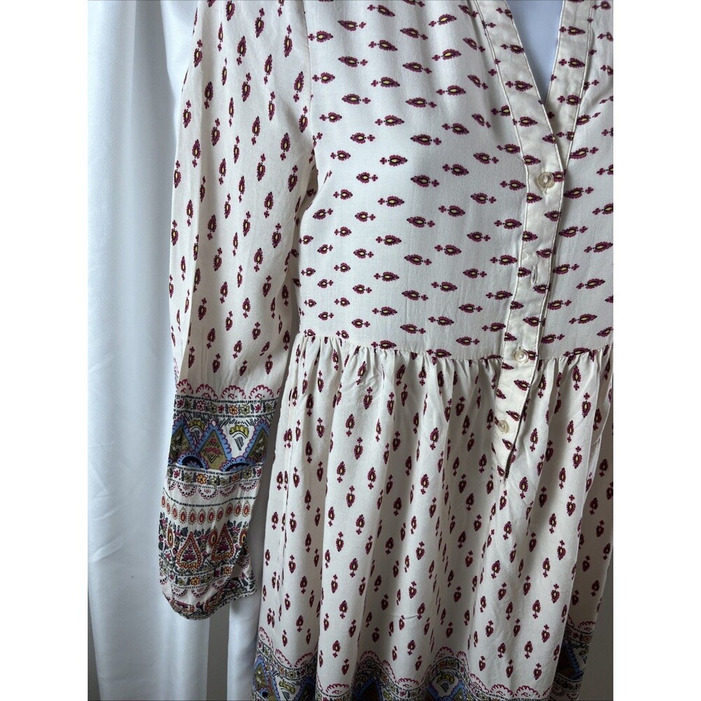 Chelsa & Violet Women’s Boho Tunic Dress Multicolor Size XS All Over Print Y2K - Picture 4 of 10